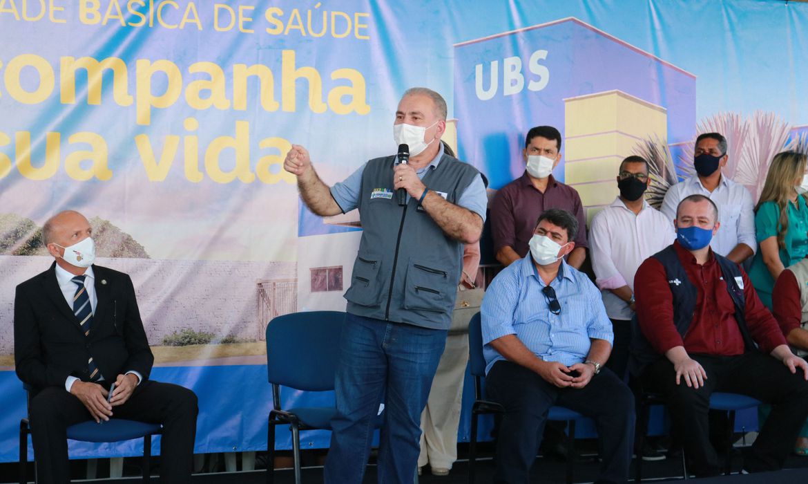 O ministro da Saúde, Marcelo Queiroga, e o secretário de Atenção Primária à Saúde, Raphael Câmara, visitaram a UBS Alto do Céu em João Pessoa para lançamento da campanha publicitária sobre Atenção Primária. João Pessoa/PB10/11/2021,Créditos: Paula Bittar/MS