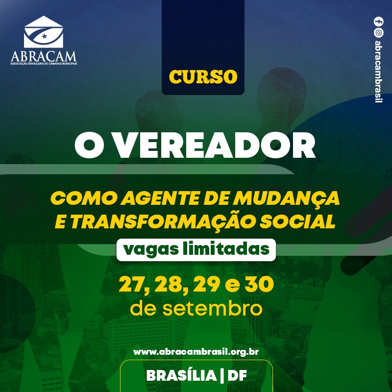 Seminário: O Vereador como Agente de Mudança e Transformação Social
