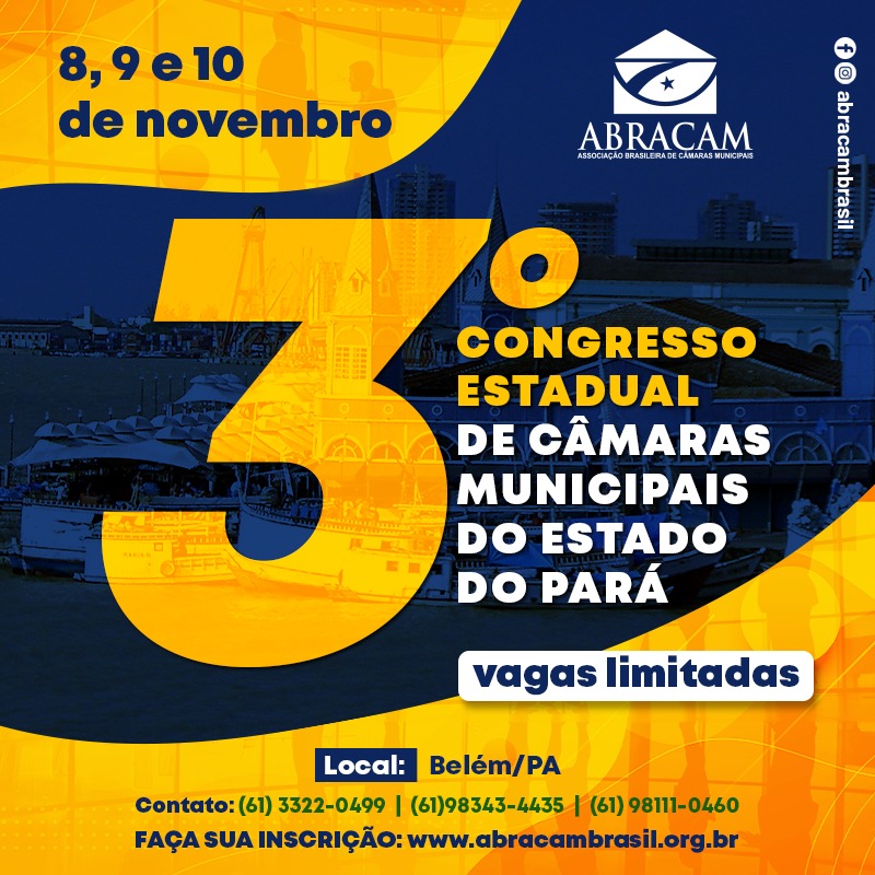 3º Congresso Estadual de Câmaras Municipais do Estado do Pará  -  ASSISTA O VÍDEO...